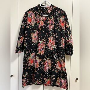 Floral 100% cotton tunic size M/L